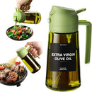 Spray de Óleo para Cozinha de 470 ML, Dispensador de Azeite 2 em 1