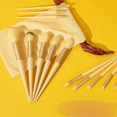 Kit Premium com 13 Pincéis de Maquiagem Profissionais para Base, Sombra, Blush e Corretivo com Necessaire