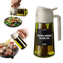 Spray de Óleo para Cozinha de 470 ML, Dispensador de Azeite 2 em 1