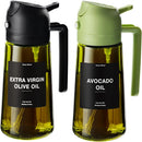 Spray de Óleo para Cozinha de 470 ML, Dispensador de Azeite 2 em 1