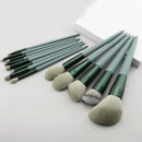 Kit Premium com 13 Pincéis de Maquiagem Profissionais para Base, Sombra, Blush e Corretivo com Necessaire