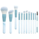 Kit Premium com 13 Pincéis de Maquiagem Profissionais para Base, Sombra, Blush e Corretivo com Necessaire