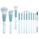 Kit Premium com 13 Pincéis de Maquiagem Profissionais para Base, Sombra, Blush e Corretivo com Necessaire